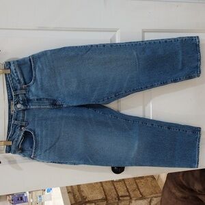 Madewell Curvy 90s Straight Crop Jeans Size 29P Medium Wash